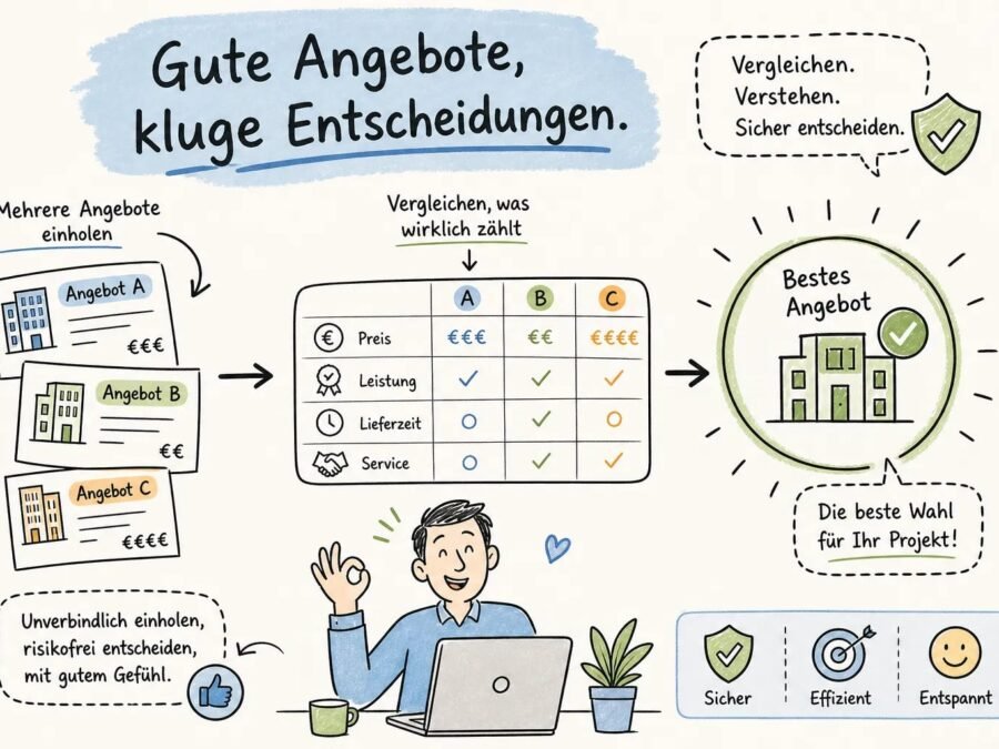 Angebote unverbindlich einholen: der sichere Leitfaden