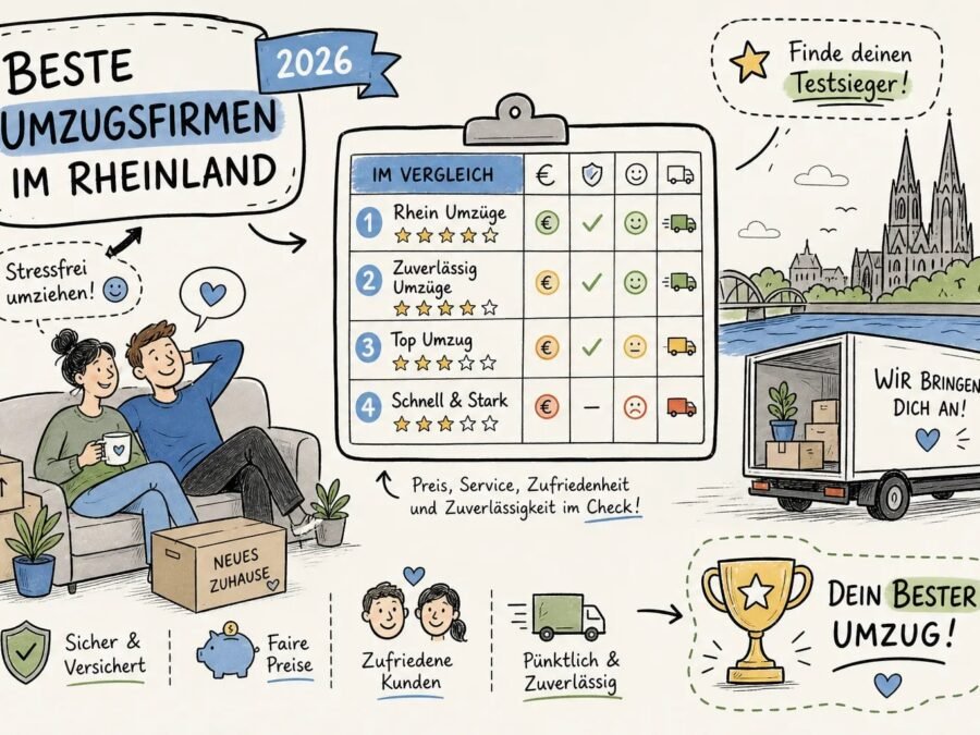 Die besten Umzugsfirmen im Rheinland 2026 im Vergleich